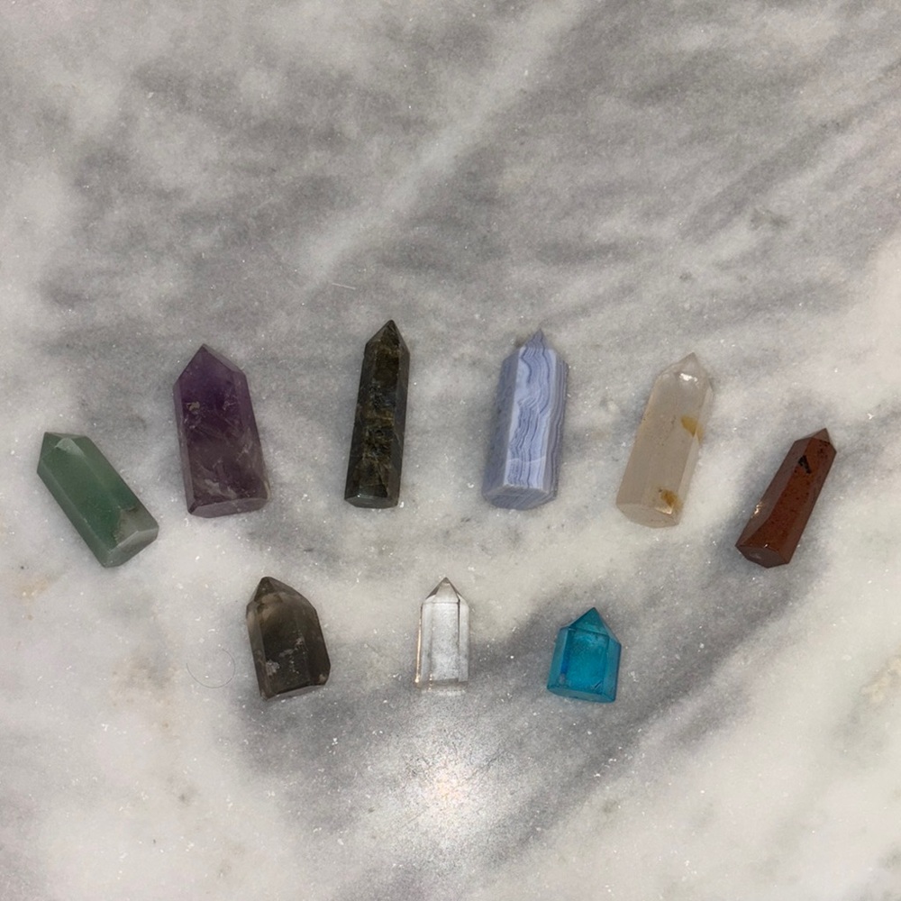 Assorted Gemstone Crystal Set - image 1